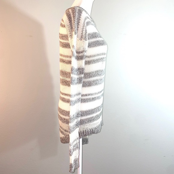 Splendid Cotton & Linen Striped Sweater - Picture 3 of 14